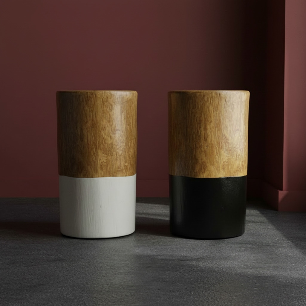 Black and White Side Tables