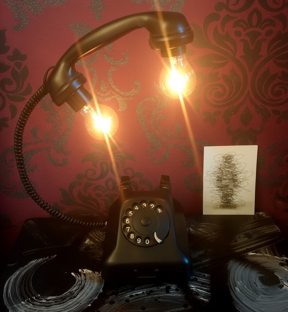 Phone Lamp with a Dimmer Switch