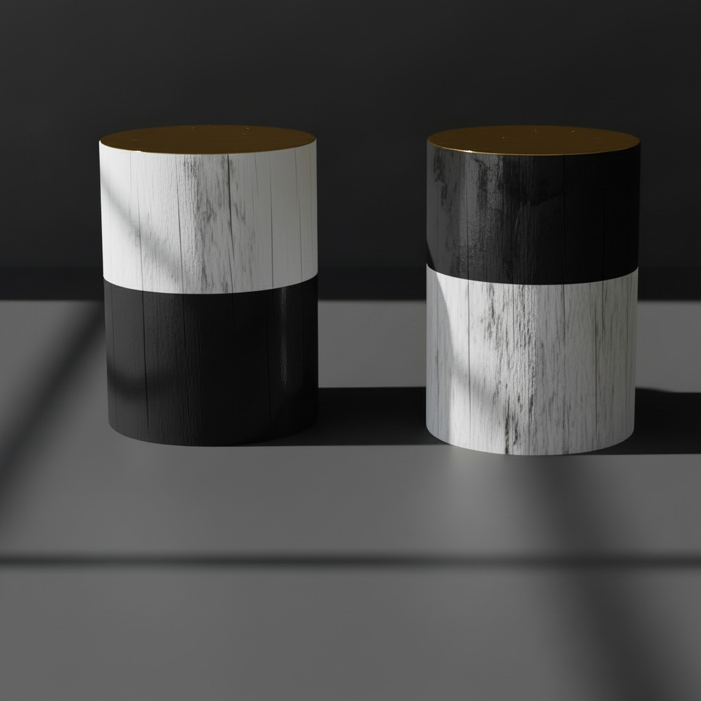 Black and White Side Tables