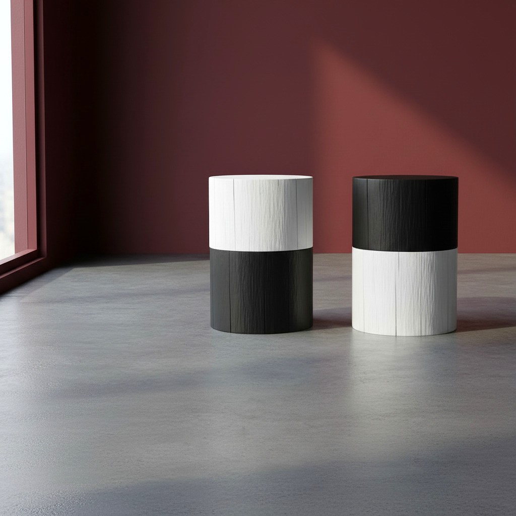 Black and White Side Tables