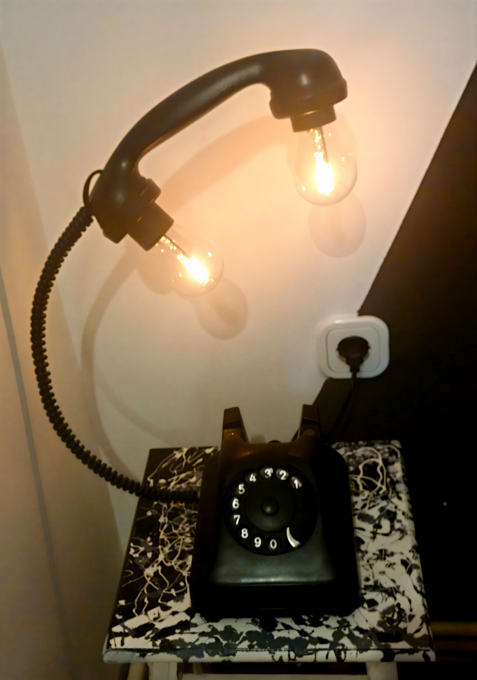 Phone Lamp with a Dimmer Switch