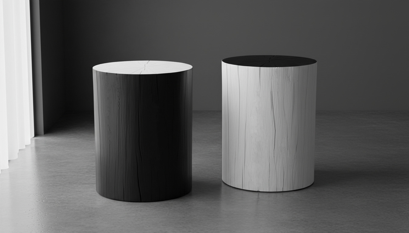 Black and White Side Tables