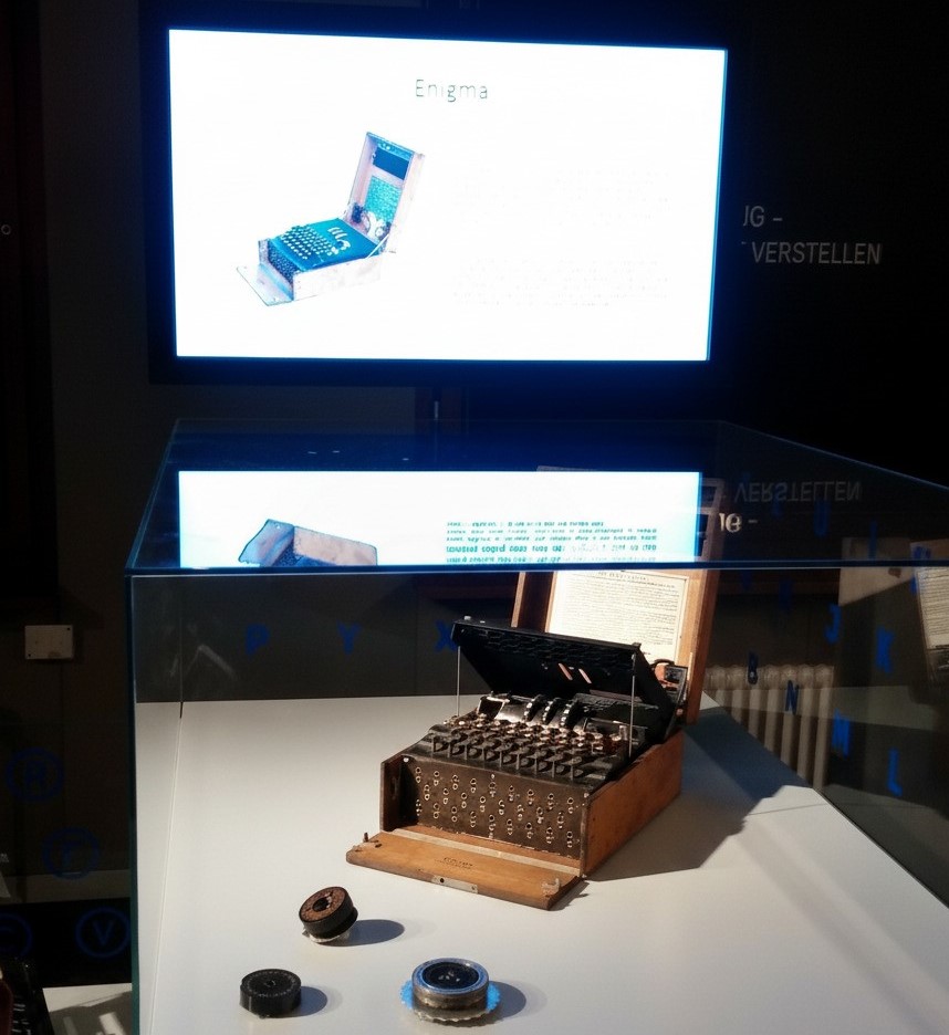 German Enigma Machine @ German Spy Museum-Berlin