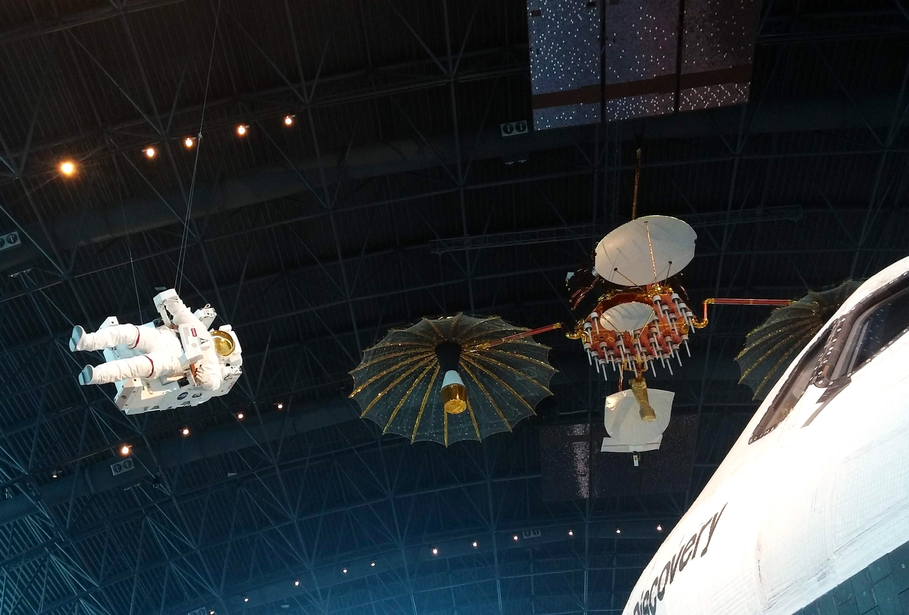 Space Shuttle Discovery + Astronaut