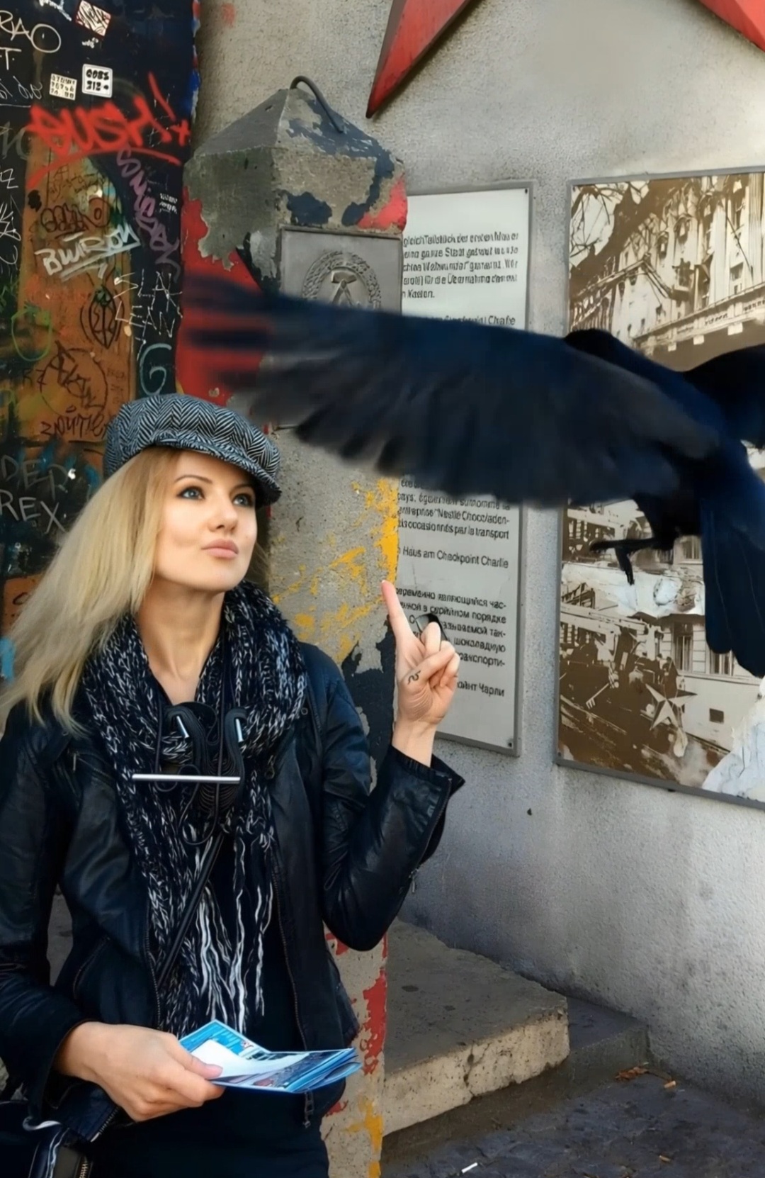 Romi @ Checkpoint Charlie-Berlin