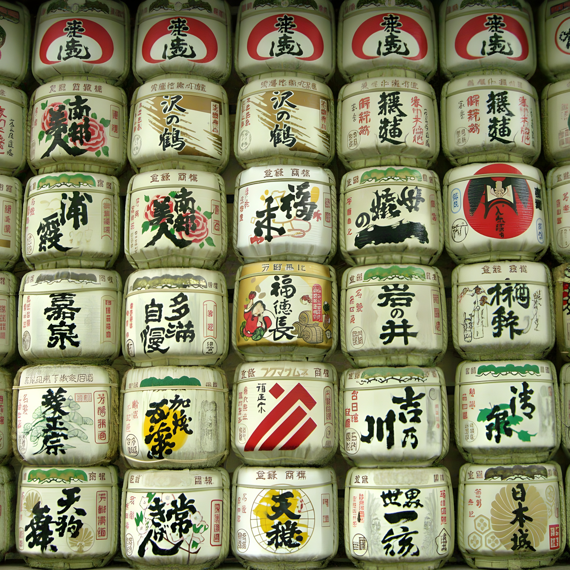 Sake Barrels