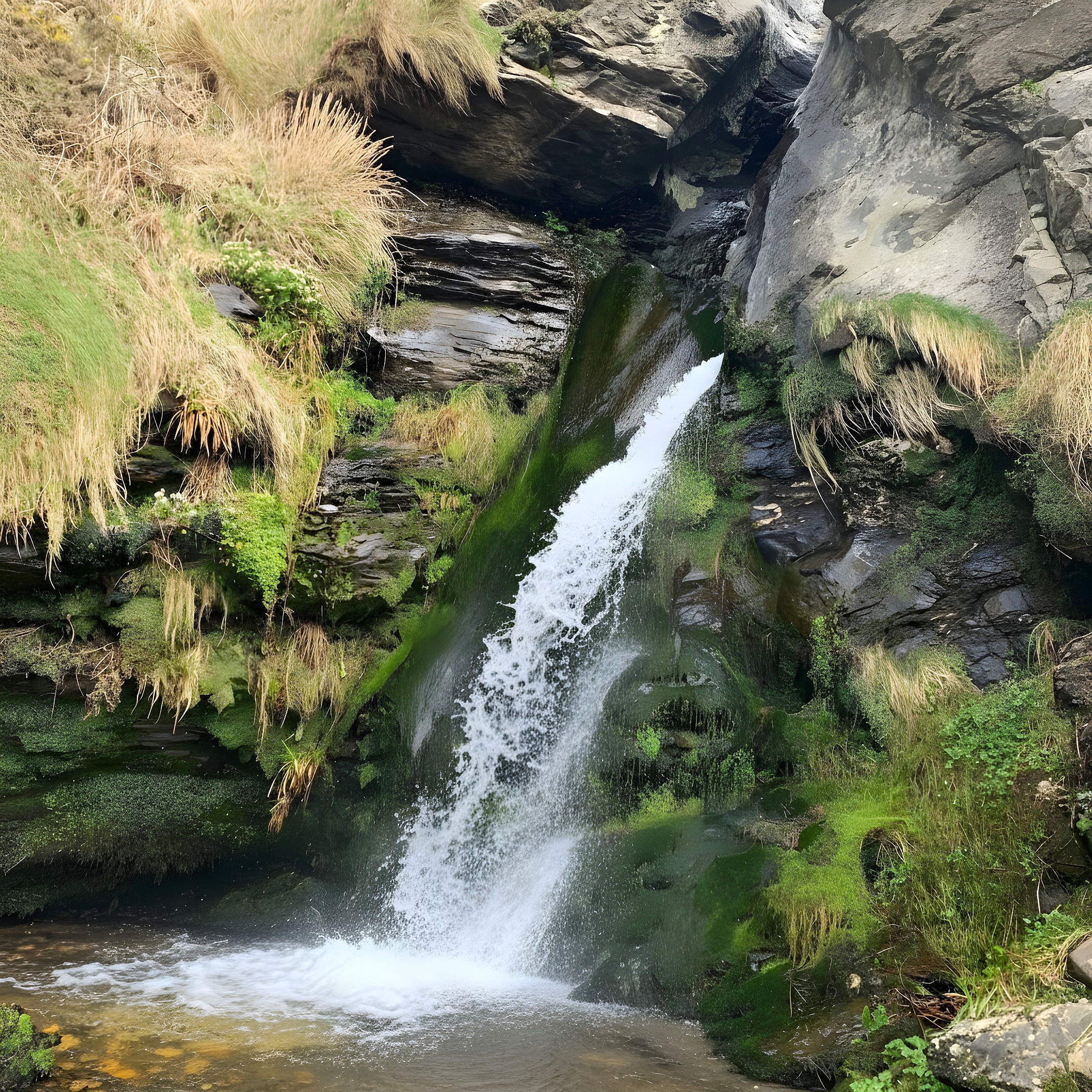WATERFALL @ NIARBYL BEACH-Best Morning Shower in the World :)