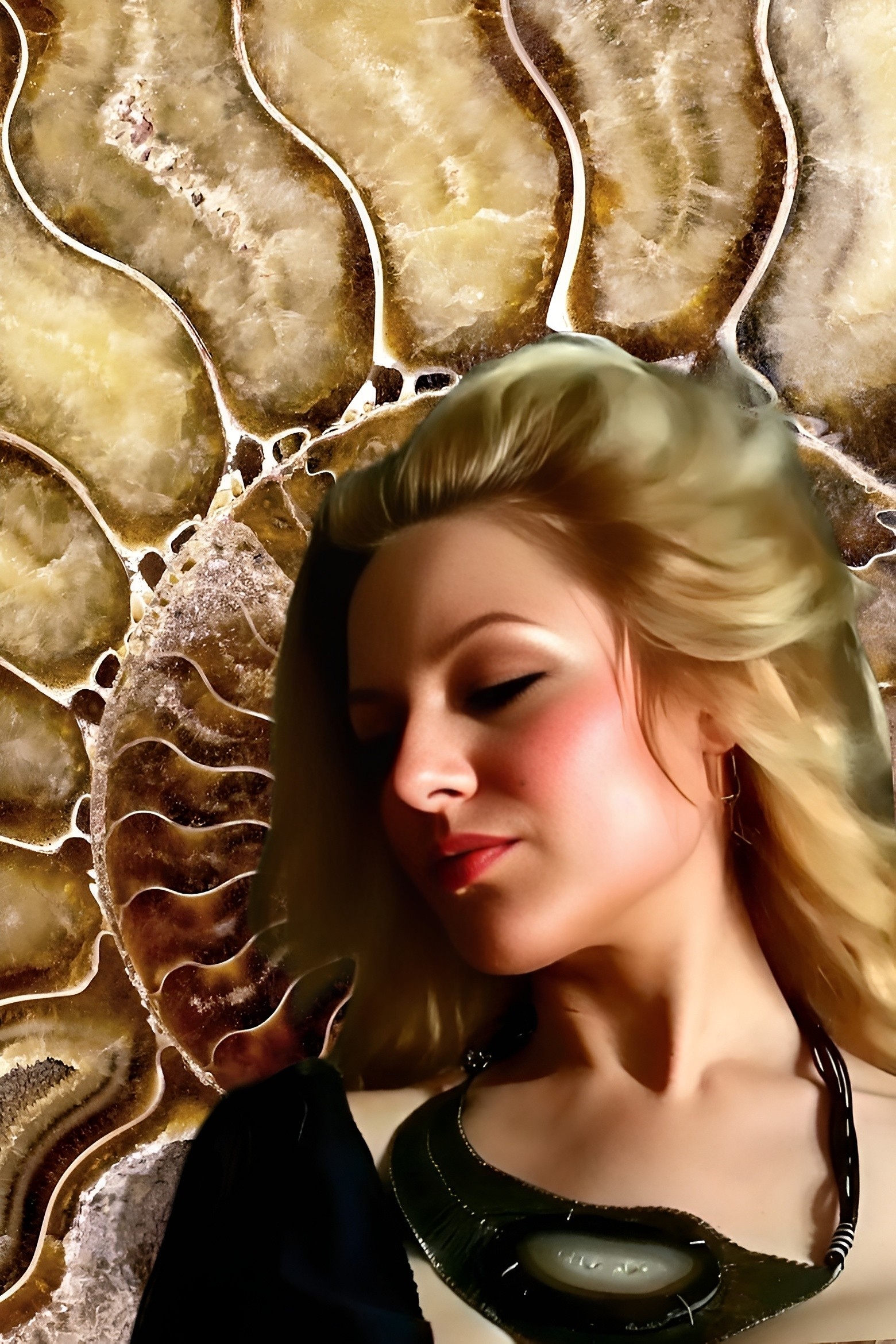 Romi With The Peacock Feather Necklace & Mirrors 4